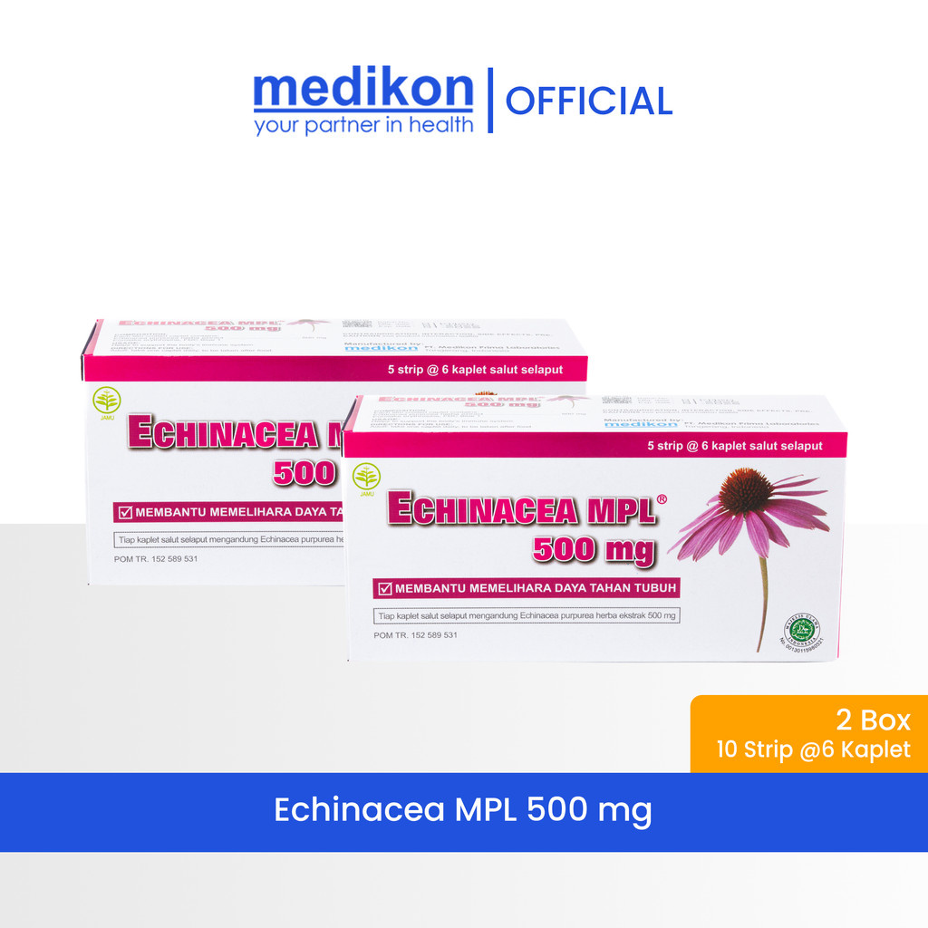 Medikon Echinacea MPL 500mg - 2 Box @30 Kaplet