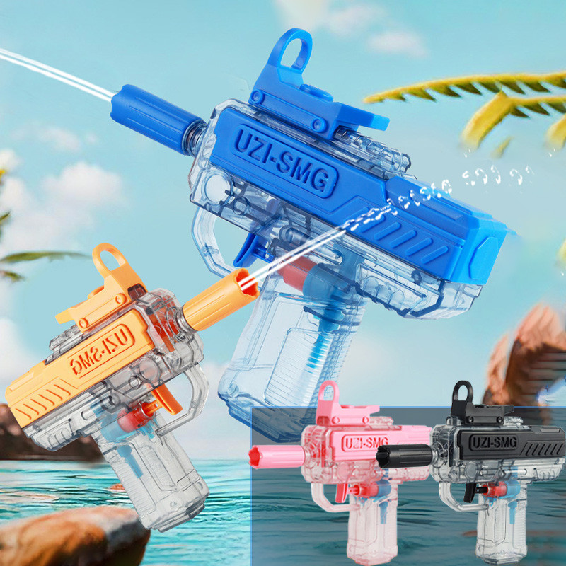 Kid UZI Water Gun Toy Outdoor Automatic High Pressure Shooting Game Summer Bea Swimming Pool Pistol 