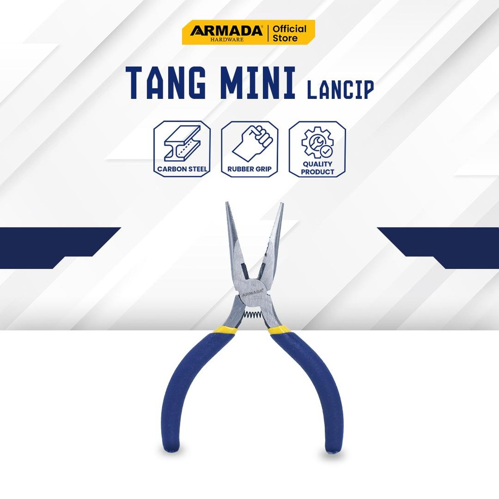ARMADA Tang Mini Lancip 4.5”  (PER) Tang Kecil Lancip Cucut Pliers