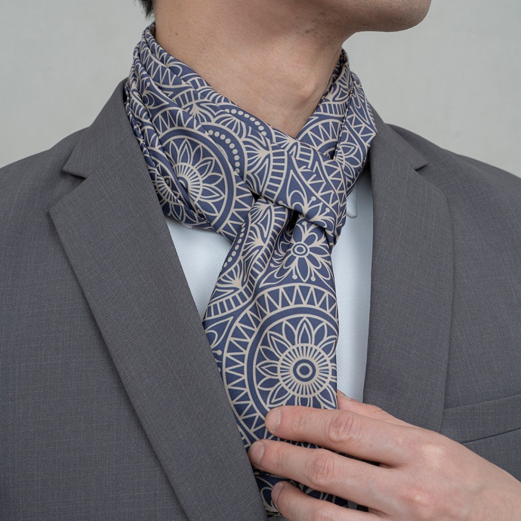 Houseofcuff Scarf Syal Leher Pria Formal A02