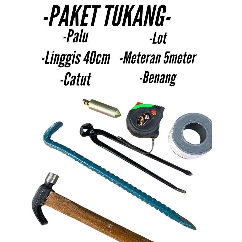 Alat Tukang Bangunan Lengkap Alat Pertukangan Proyek