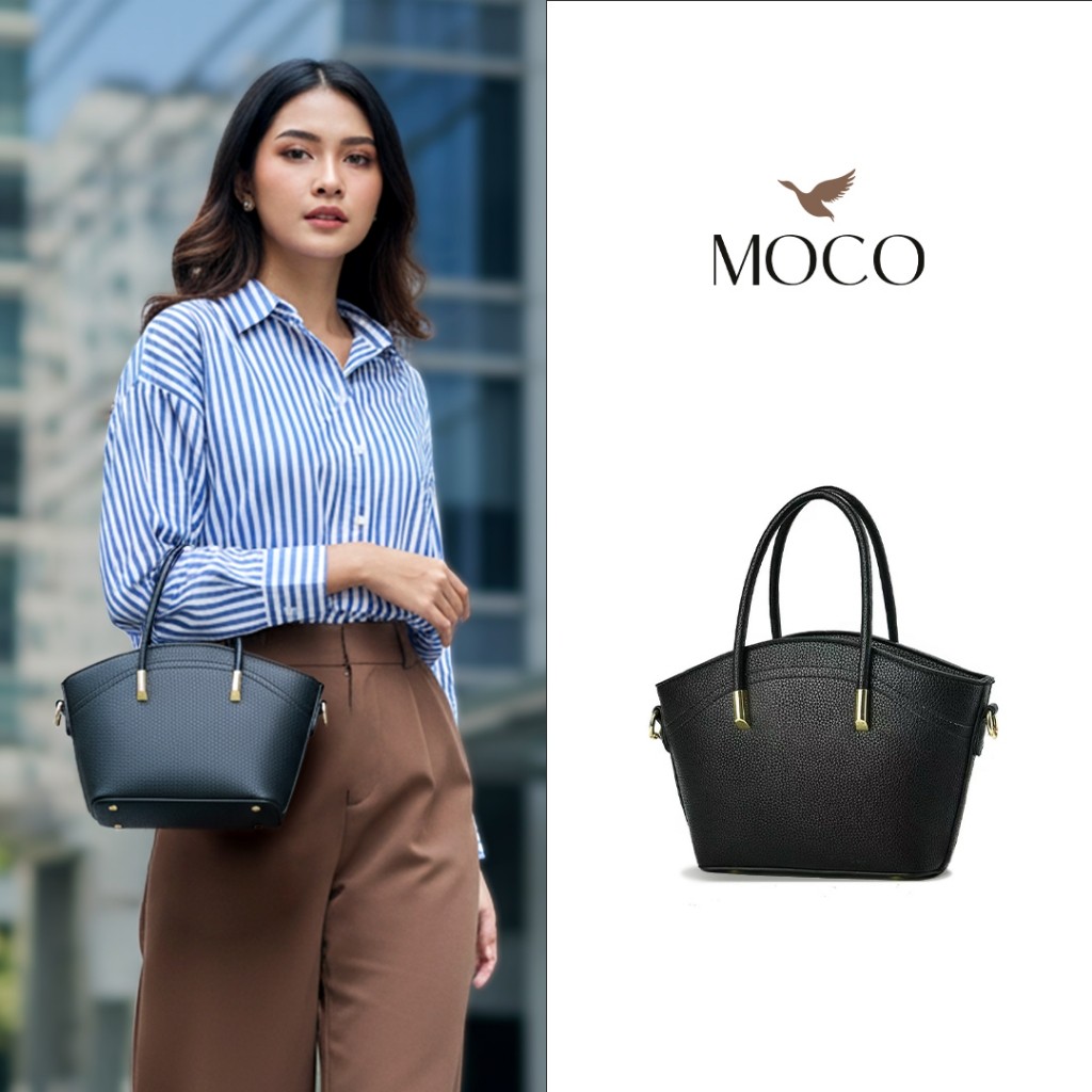 GENAOLSHOP 【Georgia Bag】MOCO Tas Wanita Selempang Shoulder Bag Bahan Kulit Style Formal Simpel Elega