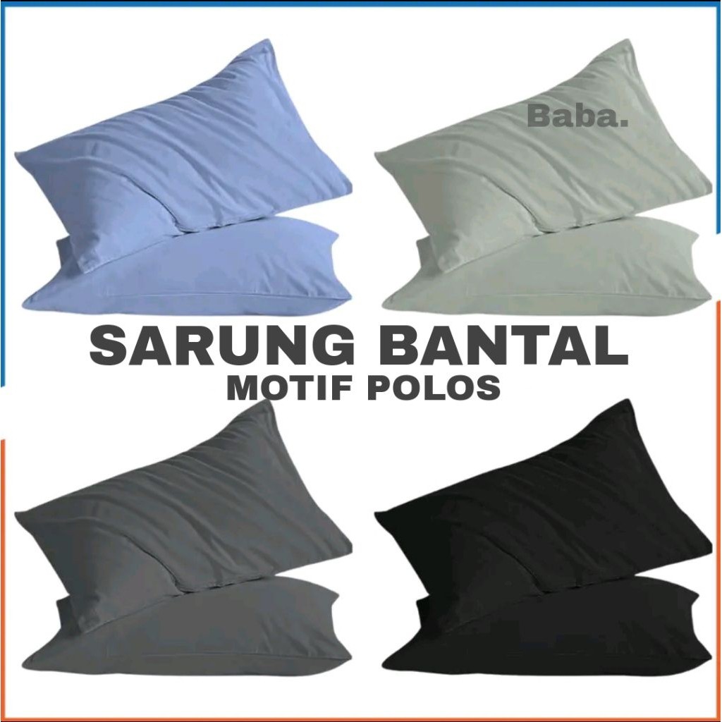 (KANCING RESLETING) Sarung bantal guling polos resleting | sarung bantal guling murah | sarung banta