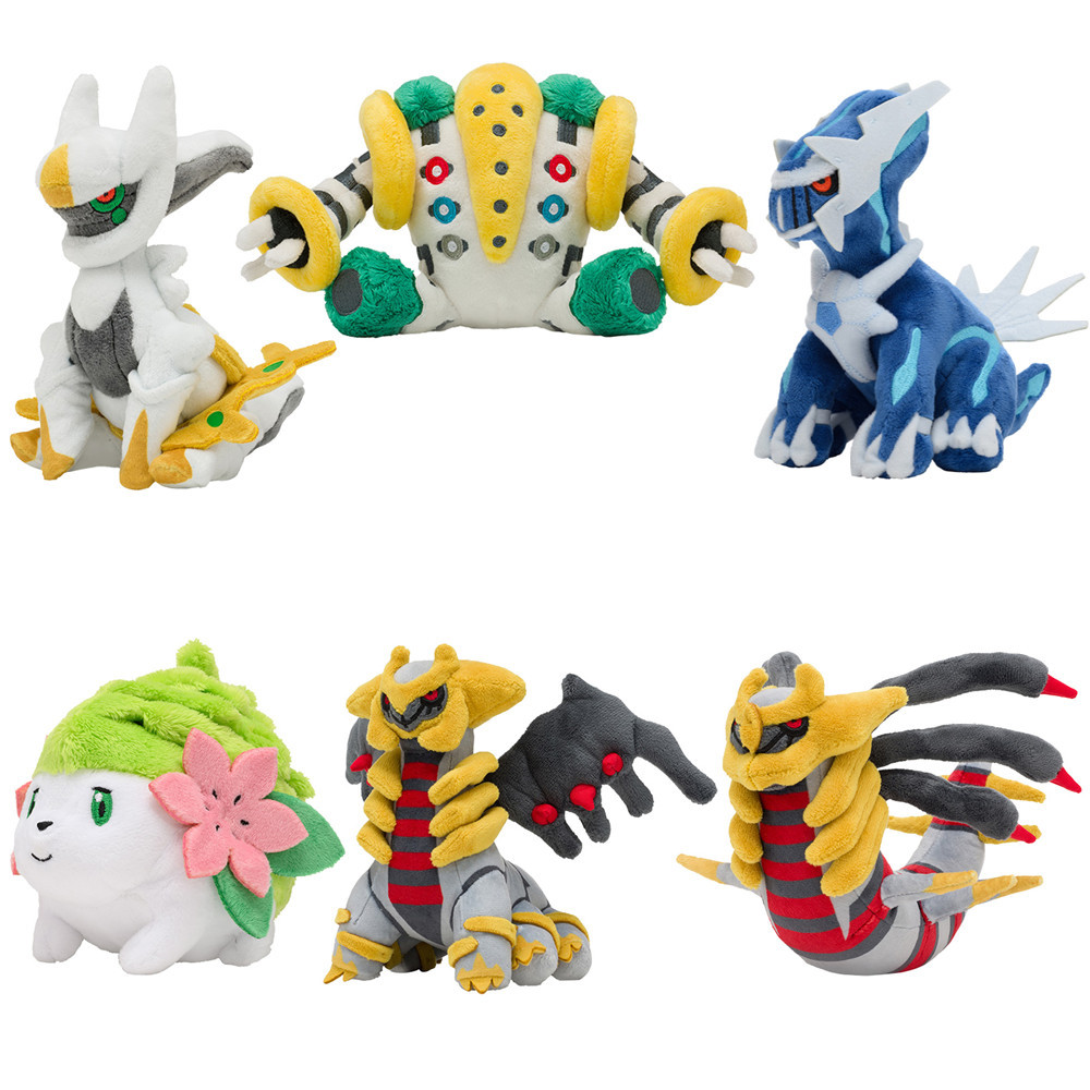 14cm Pokemon Fit Plush Toys alga Shaymin Arceus Cresselia Giratina Regigigas Stuffed Doll Anime Pock