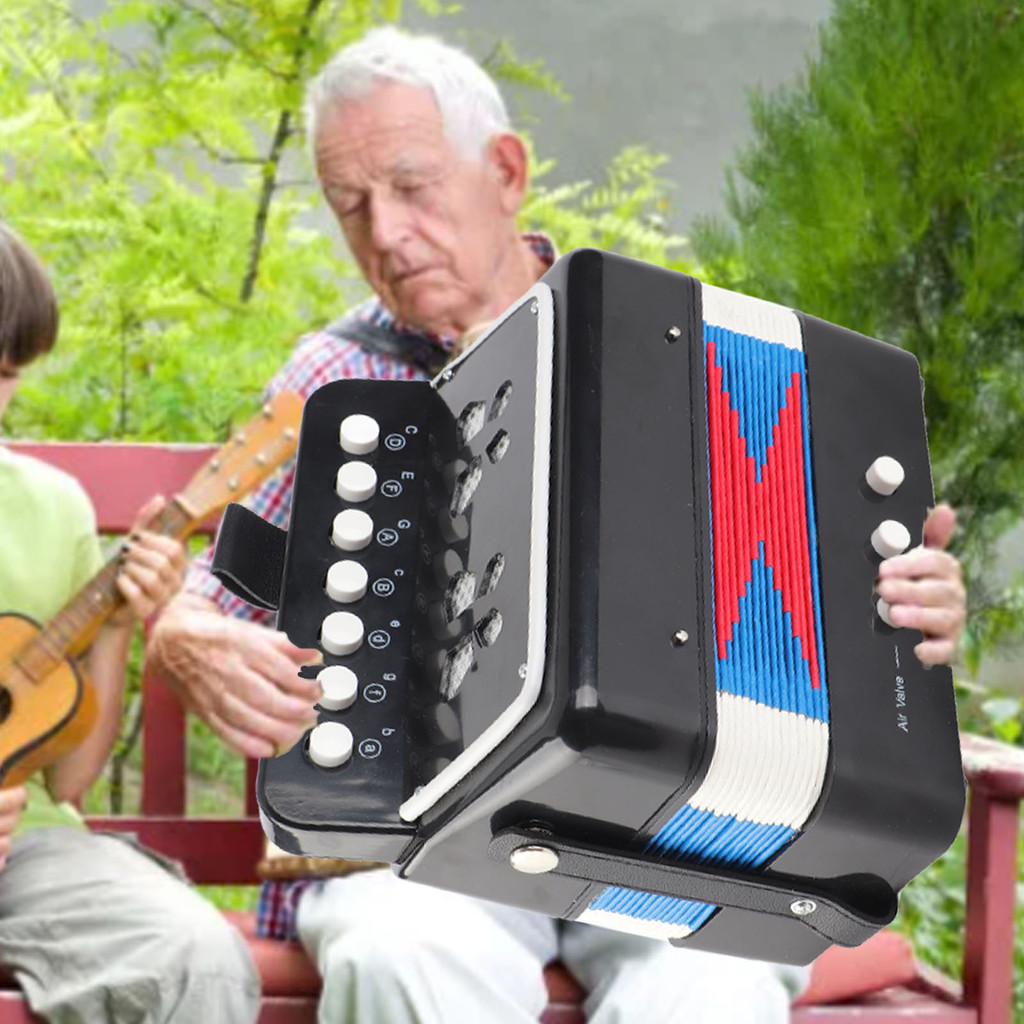 Accordion  Children Accordion Musical Instrument 2 Bass 7 Keys for Kids Infant Accordion Instrument 
