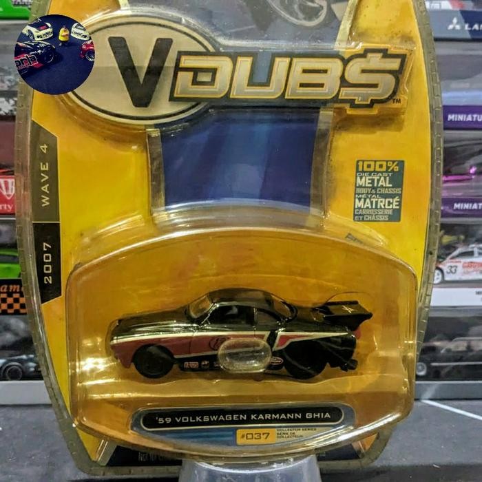 Diecast JadaToys  Jada Toys Vdubs Volkswagen VW Karmann Ghia Drag 59 Blister TKsb99