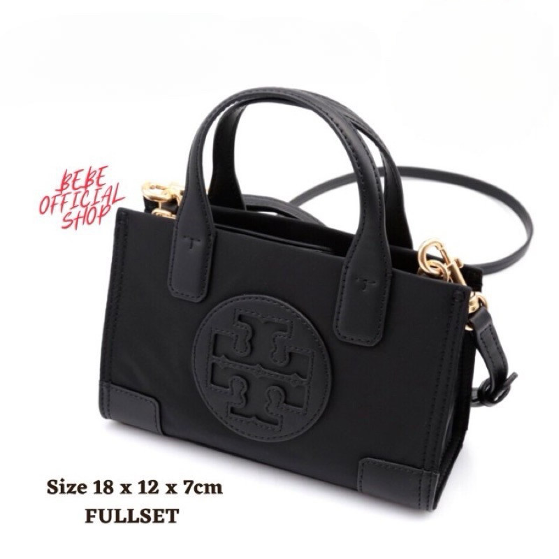 Tas Wanita T B Ella Micro Nylon Tote Black / Tas TB Micro Nylon / Tas TB Wanita Sling Bag