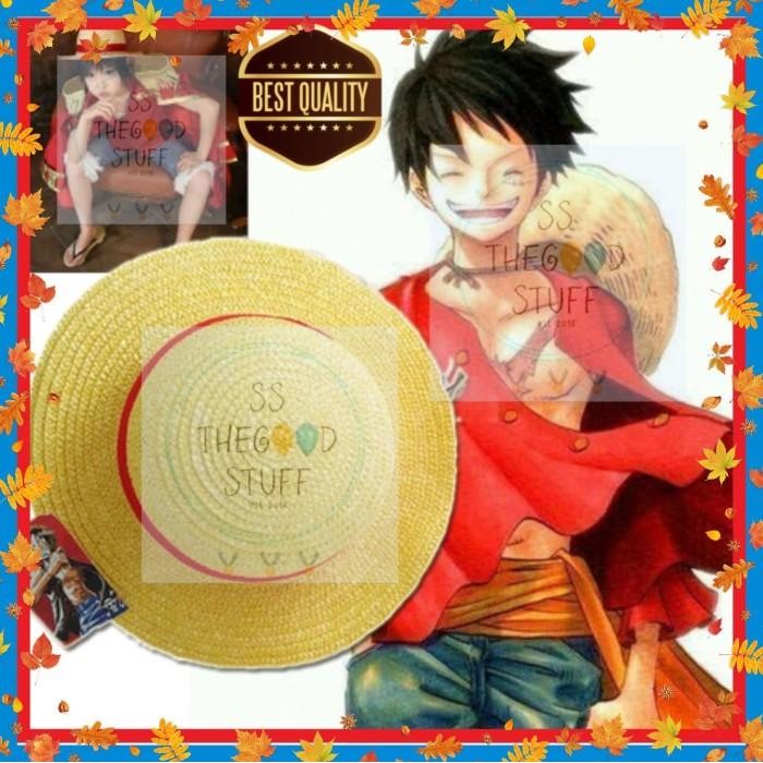 Topi Mugiwara No Luffy Topi Jerami Luffy Anime One Piece Hat