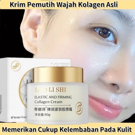 LAOLISHI Collagen Cream 50g ORIGINAL Krim Kolagen Pemutih Penghilang Flek Hitam membandel pemutih wa
