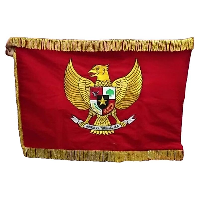 BENDERA PATAKA CUSTOM SABLON BAHAN BLUDRU