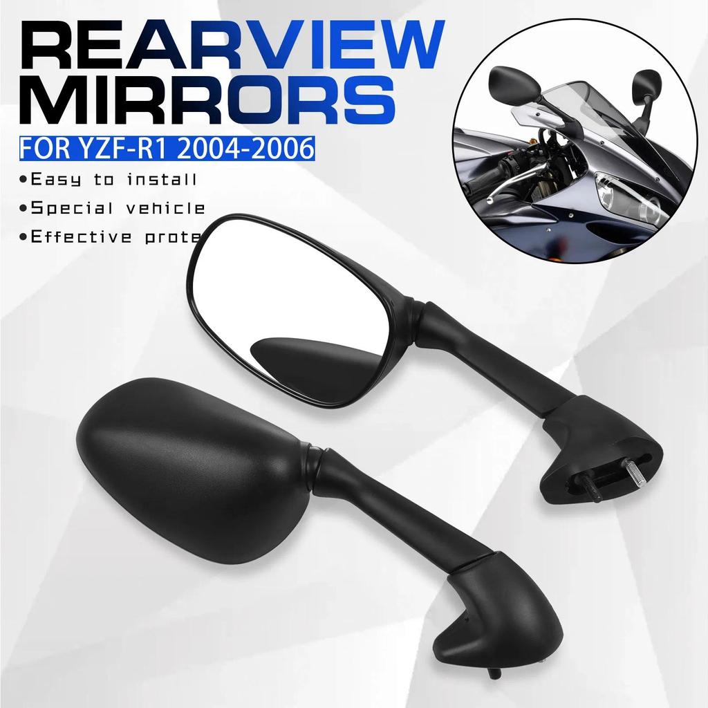Aksesoris Motor Kaca Spion Kiri & Kanan untuk Yamaha YZFR1 YZF-R1 YZF R1 2004 2005 2006