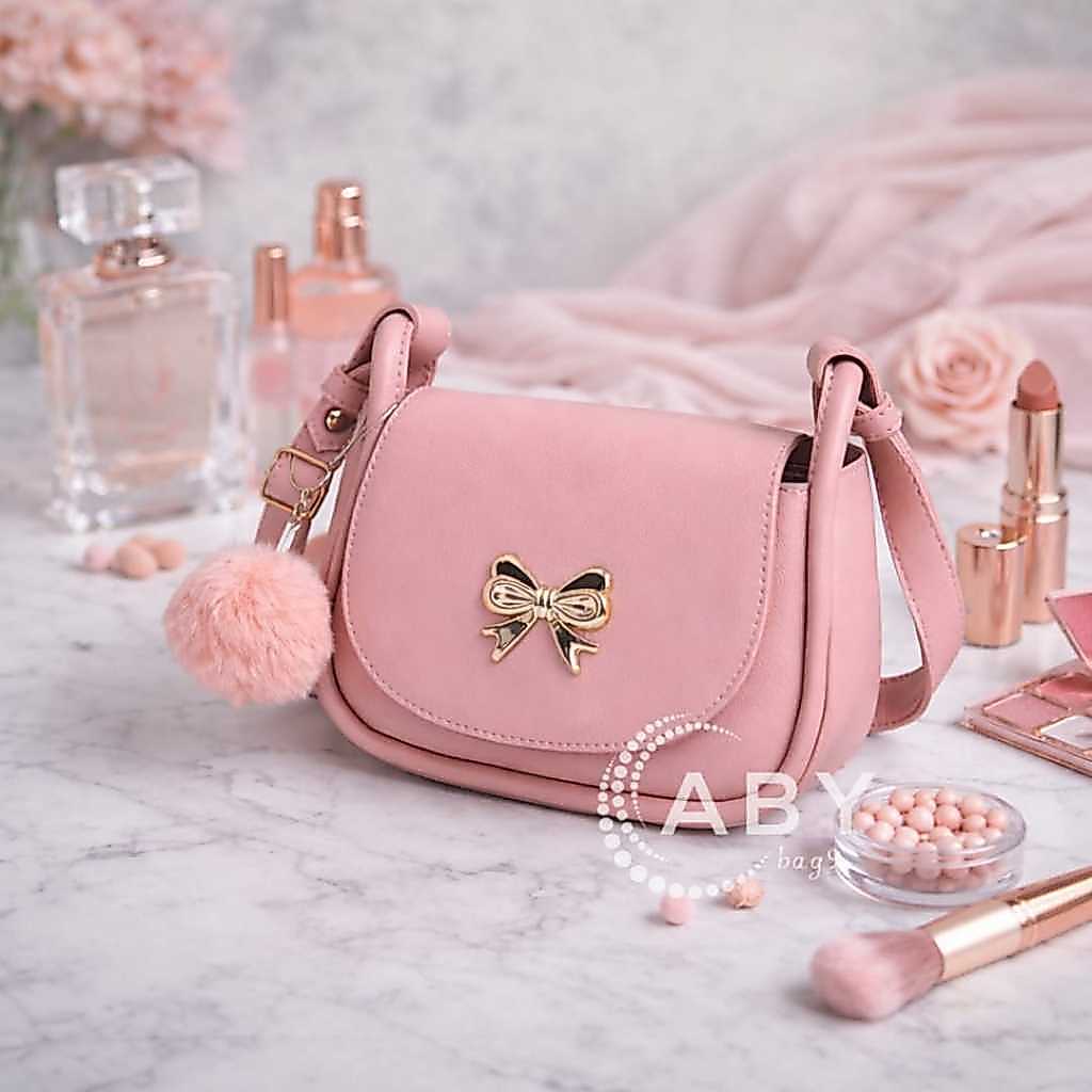 Tas Wanita SHERA Mini Slingbag Wanita Terbaru - Tas Selempang Wanita Kekinian Lucu (Free Boneka)