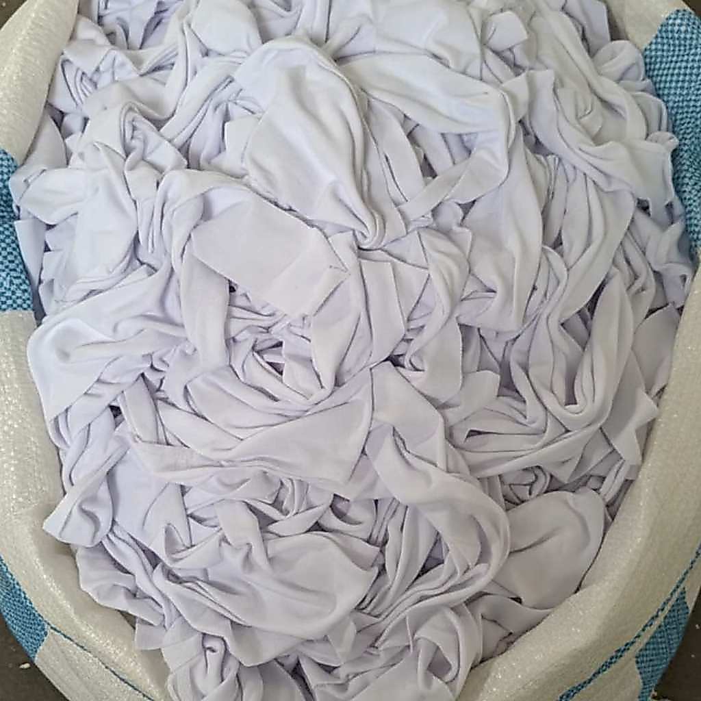 Majun Kaos Putih Kecil | Kain Lap Majun | Majun Kaos 1kg | Majun putih