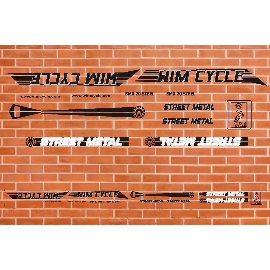 sticker sepeda wimcycle bmx 20 steel street metal variasi