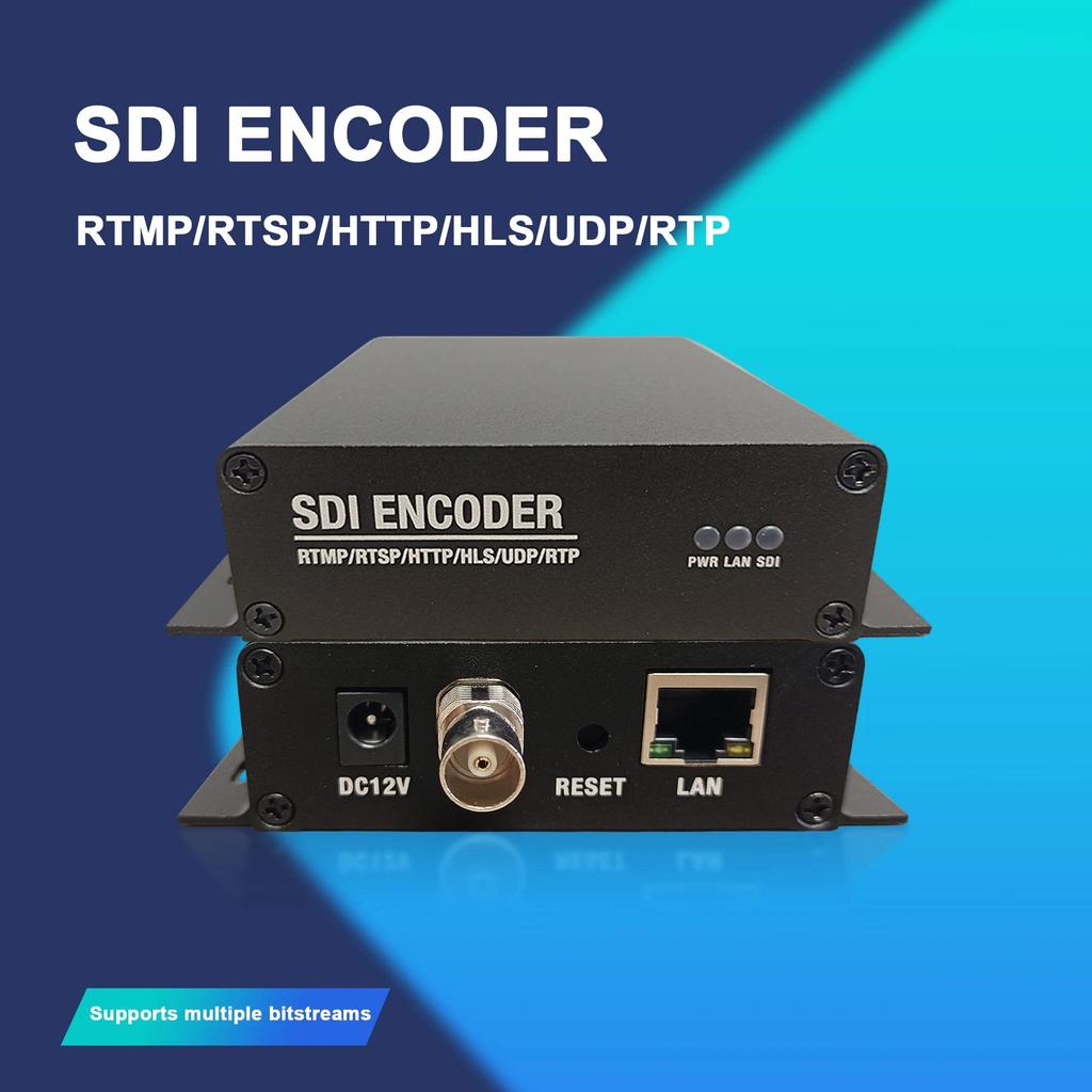 1-Channel SDI  TO IP Encoder Audio Video Streaming Device H.265 HEVC H.264 IPTV Network Live Streami