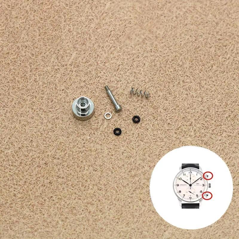 Watch Chronograph Push Button Silver Gold Rose-Gold Accessories For IWC PORTUGIESER 3714 3716 Mechan