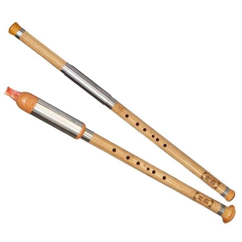 7 Holes Bamboo Bawu Portable Detaable Vertical Flute Professional Beginner Practice Bawu Trational M
