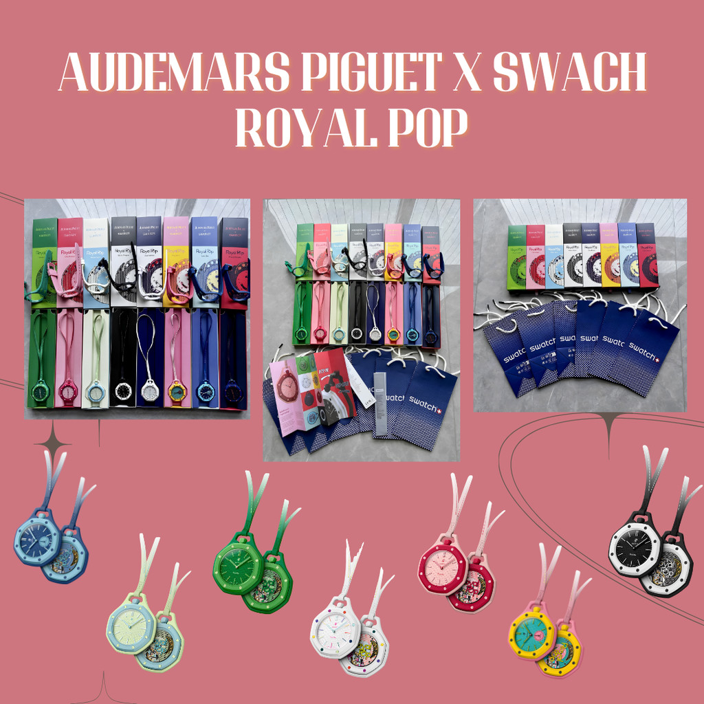 AUDEMARS PIGUET X SWATCH ROYAL POP COLLECTION JAM TANGAN UNISEX