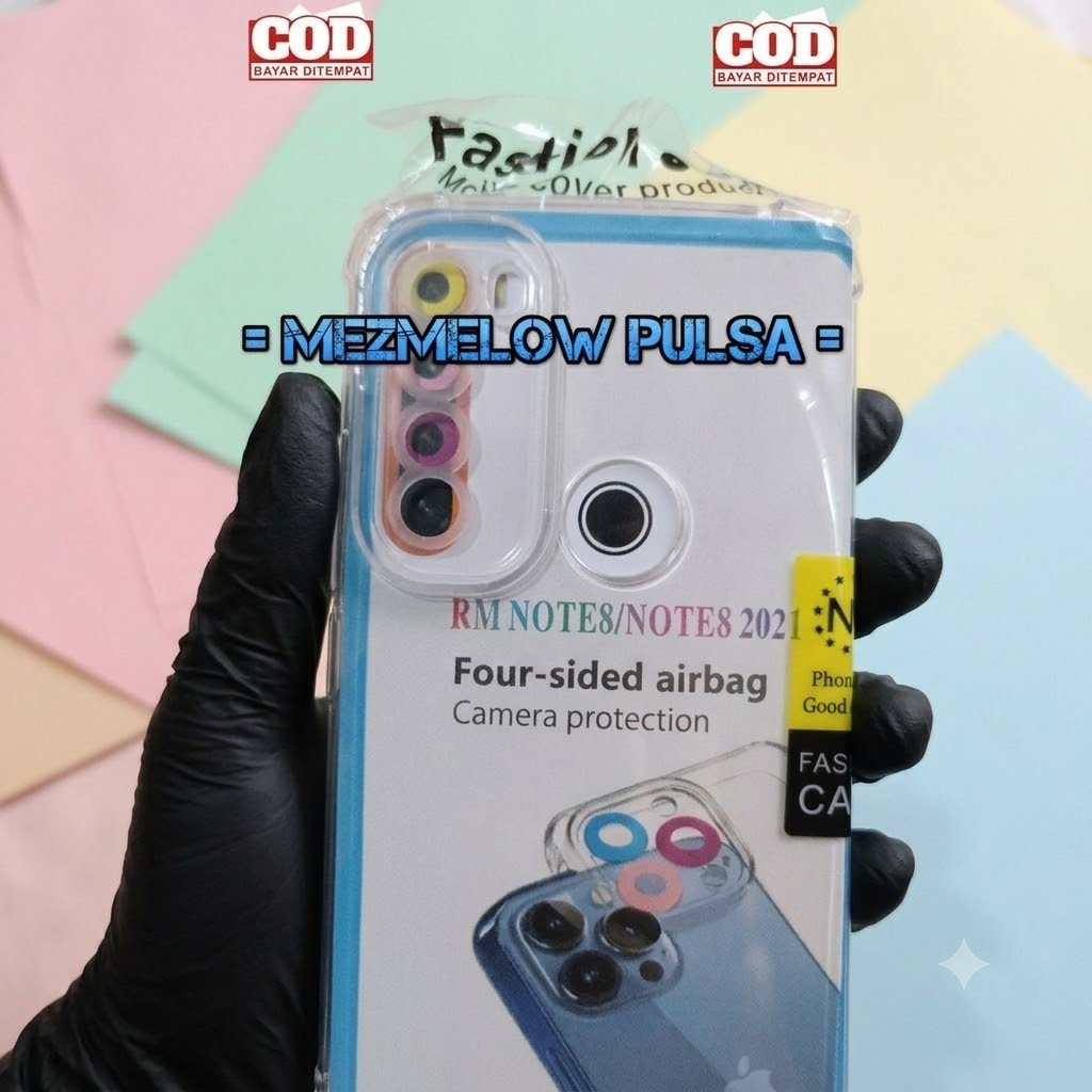 Softcase Silikon Transparant Casing Caseng XIAOMI REDMI NOTE 8 BIASA