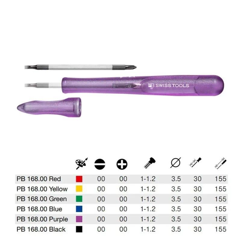 PB SWISS 168.00 Series Pen Mini Screwdriver with Reversible Blade PB 53 Precision Screwdriver Repair