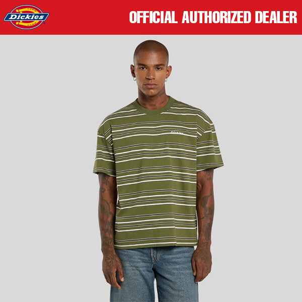 KAOS KATUN OVERSIZED CLASSIC STRIPES LENGAN PENDEK PRIA ORIGINAL DICKIES | EAST LIBERTY CYPRESS