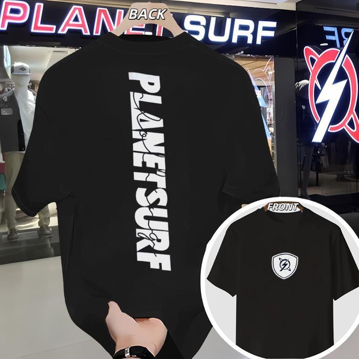 PLANET SURF Kaos OOTD Kekinian – Model Oversize Nyaman, Cocok untuk Hangout, Kampus &  Basic Katun P