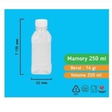 BH BOTOL MAMORY 250ML BOTOL TUTUP LN BOTOL PERSEGI BOTOL SUSU BOTOL CANTIK 250ML BOTOL MAMORY 250ML