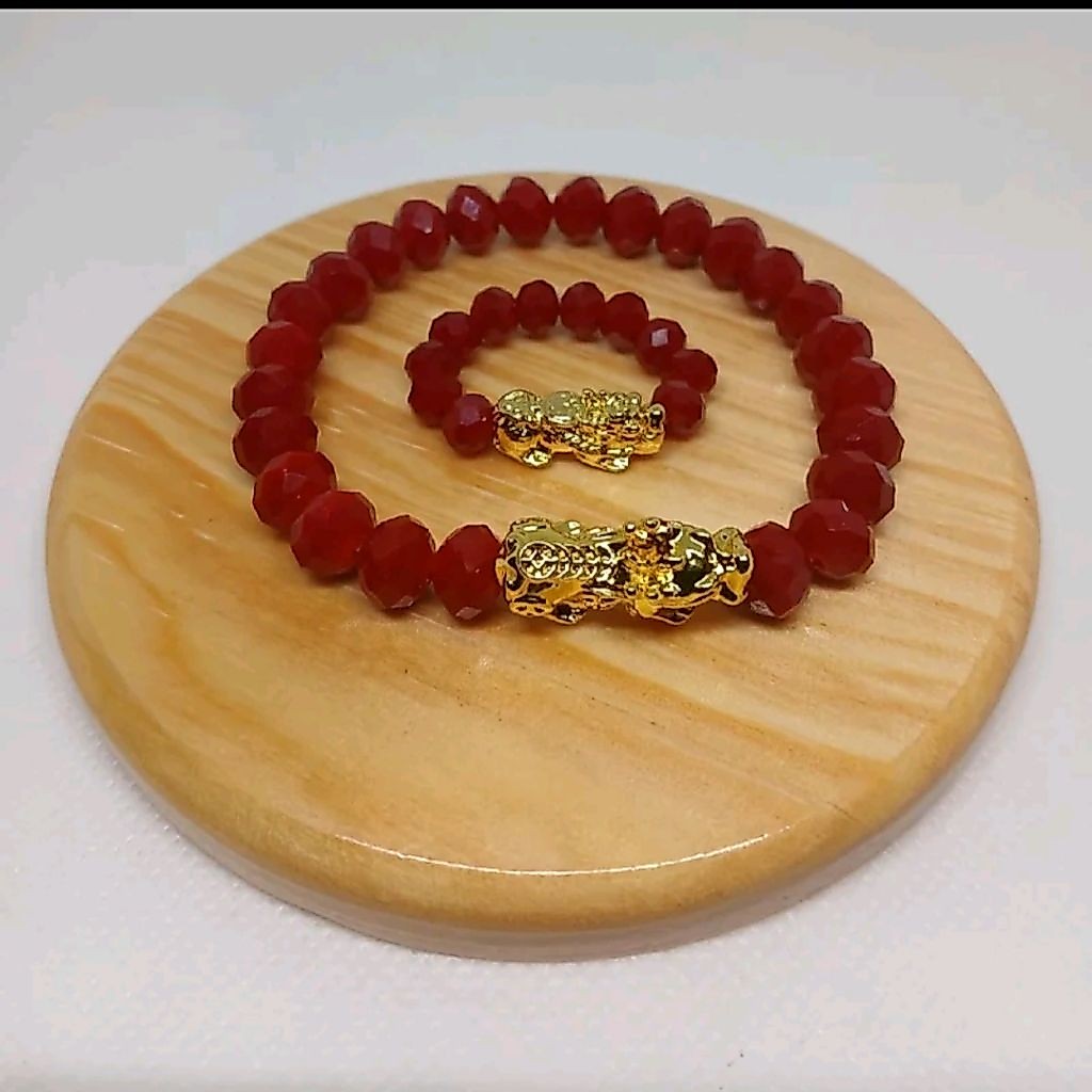 Set Gelang Cincin Liontin Pixiu Naga