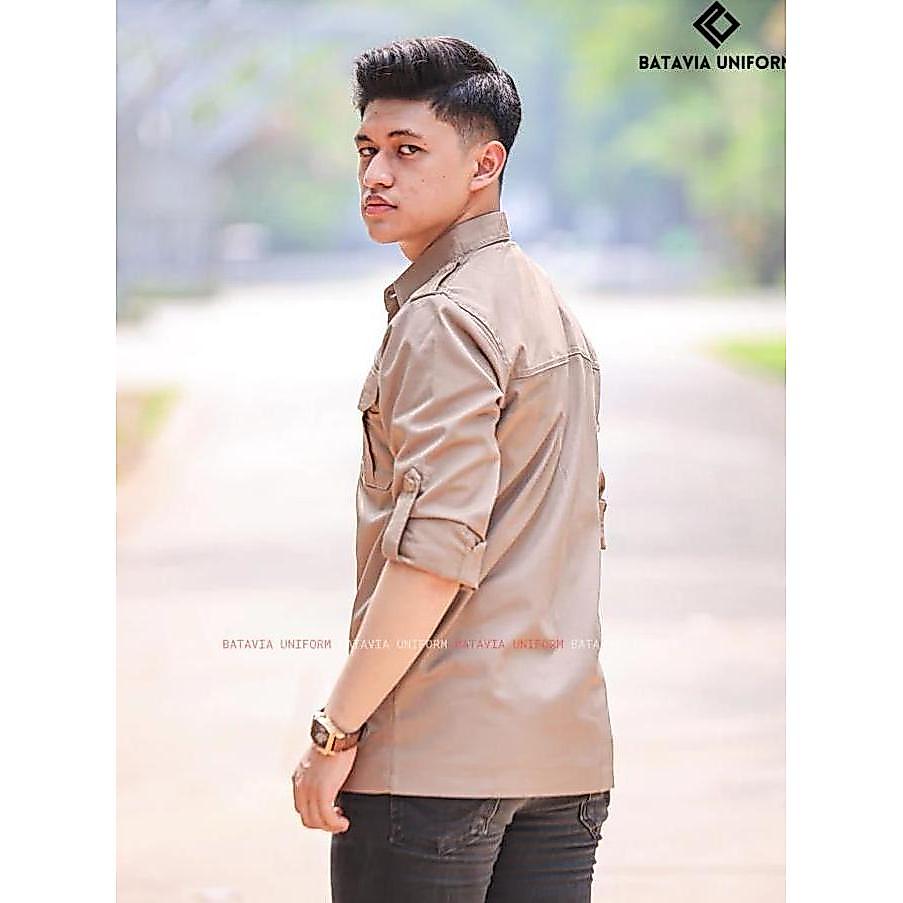 Kemeja PDL Lengan Panjang by Batavia Uniform - Kemeja Kerja Lapangan Tactical Lengan Panjang Pria Wa