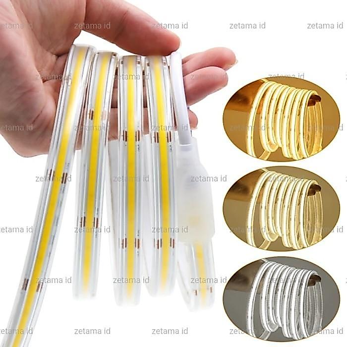 Lampu Selang Cob Waterproof 220v Led Strip Cob Silicone Outdoor