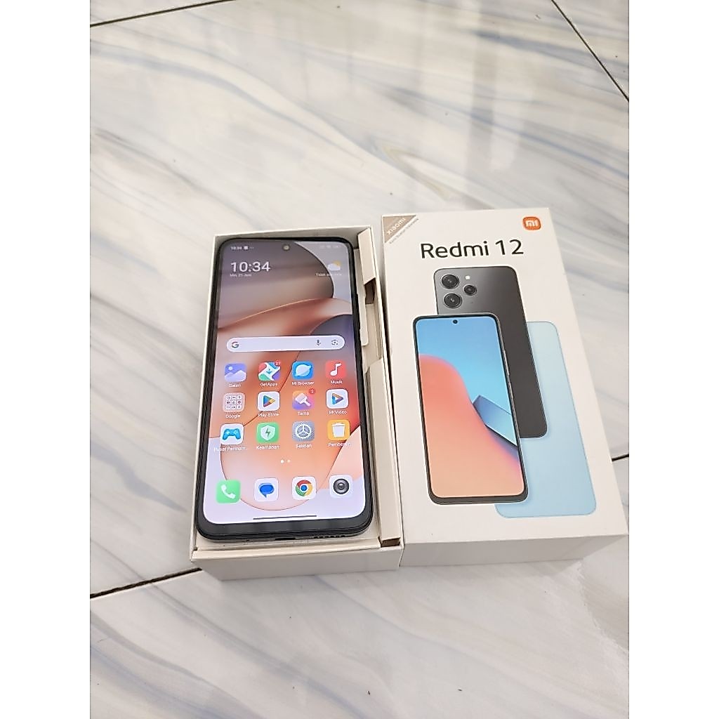 XIOMI REDMI 12 RAM 8/128GB (SECOND) NO MINUS ORIGINAL