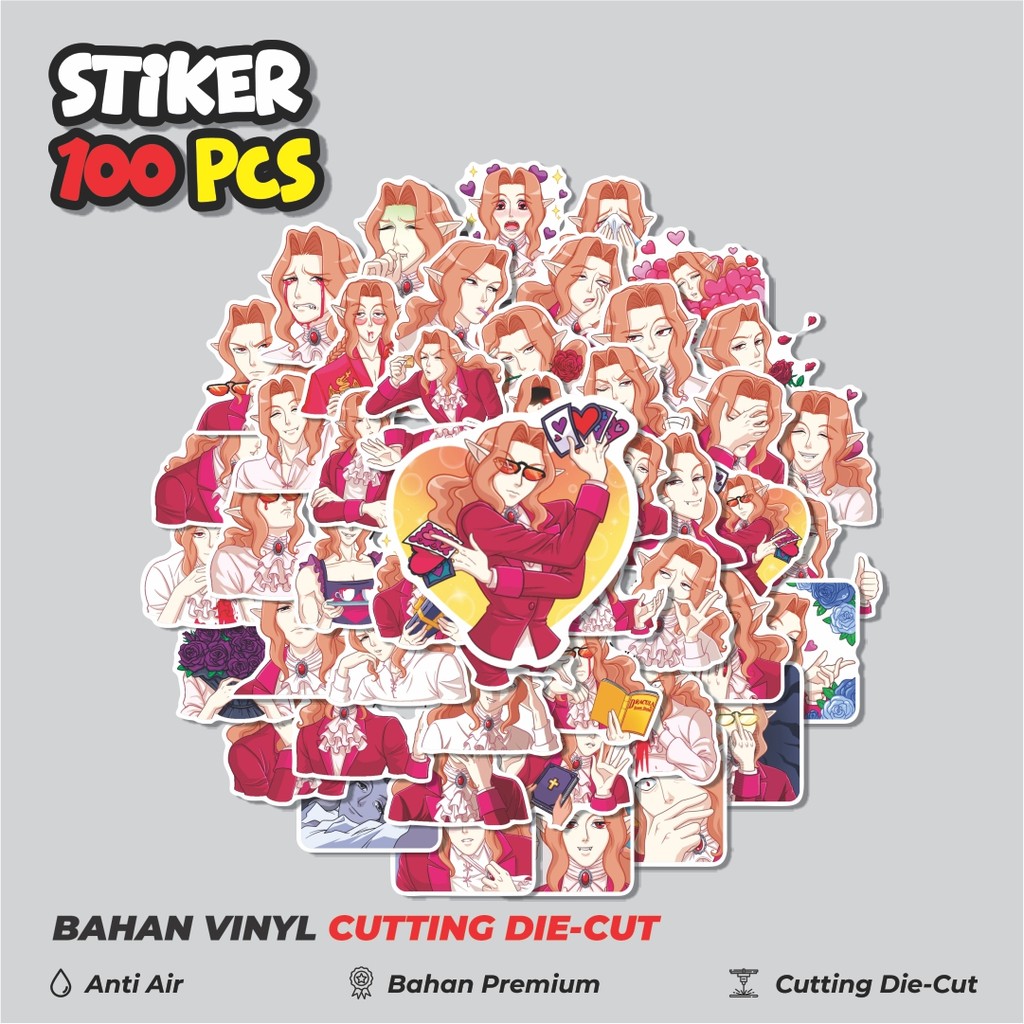 

Terbaru! 50 pcs Stiker Beautifull Girls Vampire IAN Dekorasi Lucu Kreatif untuk Notebook, Skateboard, HP