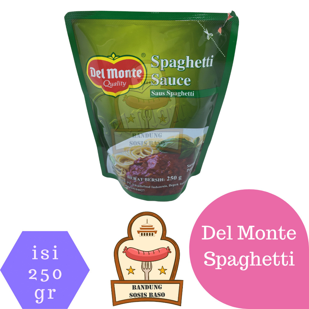 

Saus Spaghetti Del Monte 250gr - Bikin Pasta Bolognaise ala Resto Jadi Praktis