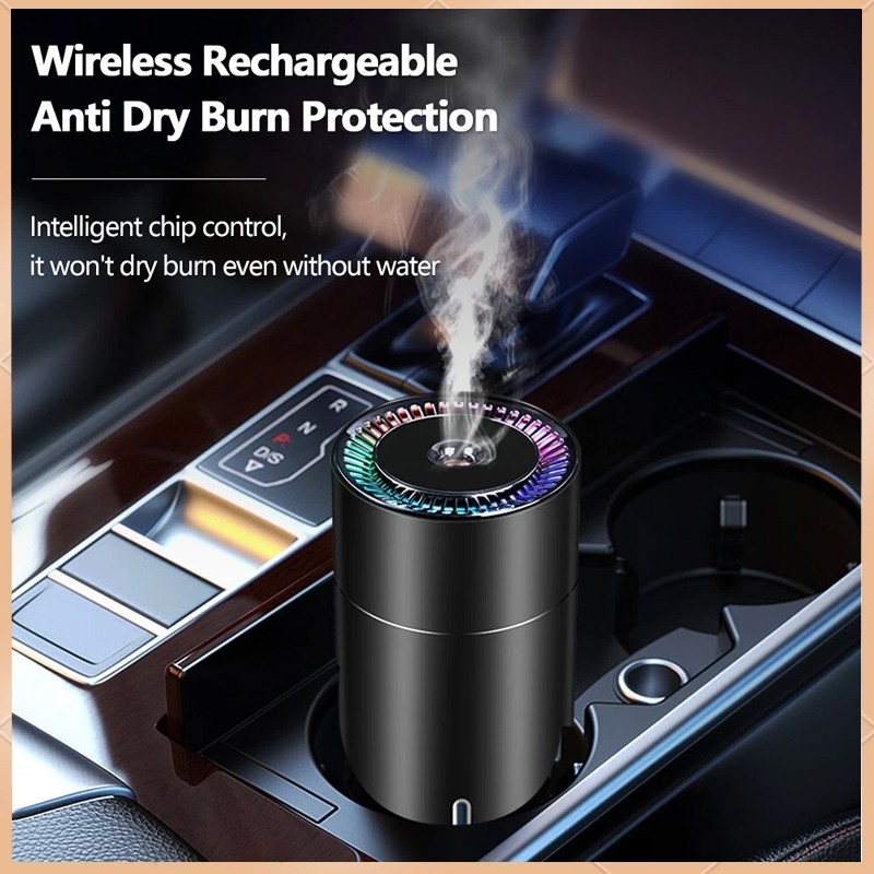 Pelembap Mobil, Diffuser, Pengisian Daya USB, Pembersih Udara Mobil dan Rumah Kecil Portabel, Diffus