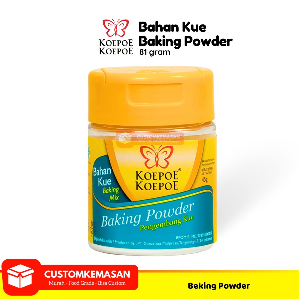 

Baking Powder 45gram / Koepoe Koepoe - Baking Powder / Bahan Kue Baking Powder