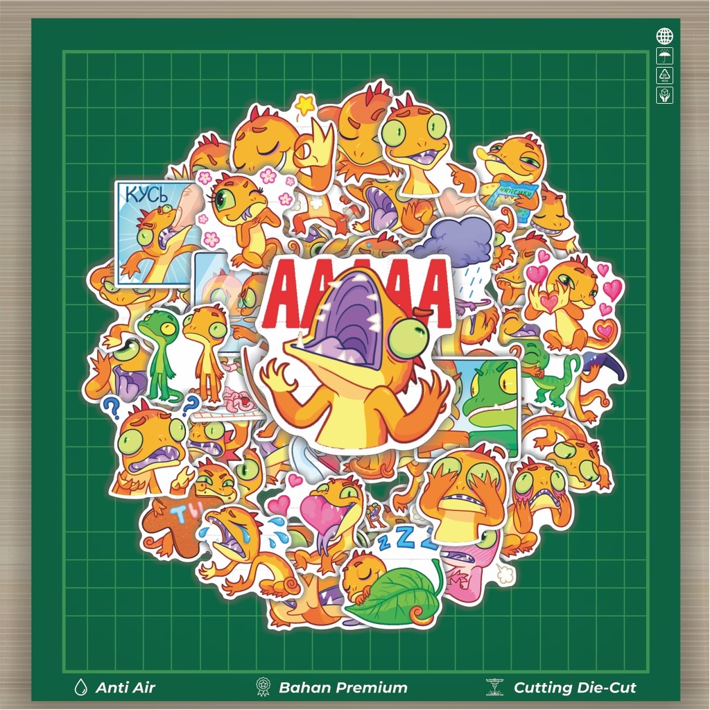 

Stiker Cutting Pack Stiker Animal Gekkosha Kawaii Isi 100Pcs Series Aesthetic Lucu Keren Untuk Koper Bahan Vynil