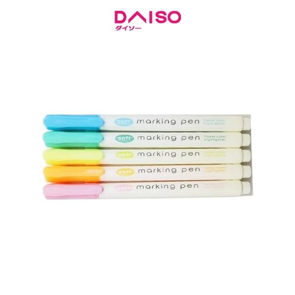 

Daiso Marker Pen -5pcs. - Pastel Colors-