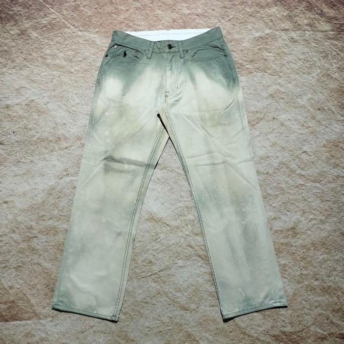 celana vintage POLO RALPH LAUREN celana chinos tie dye celana panjang santai relaxed pants size 33