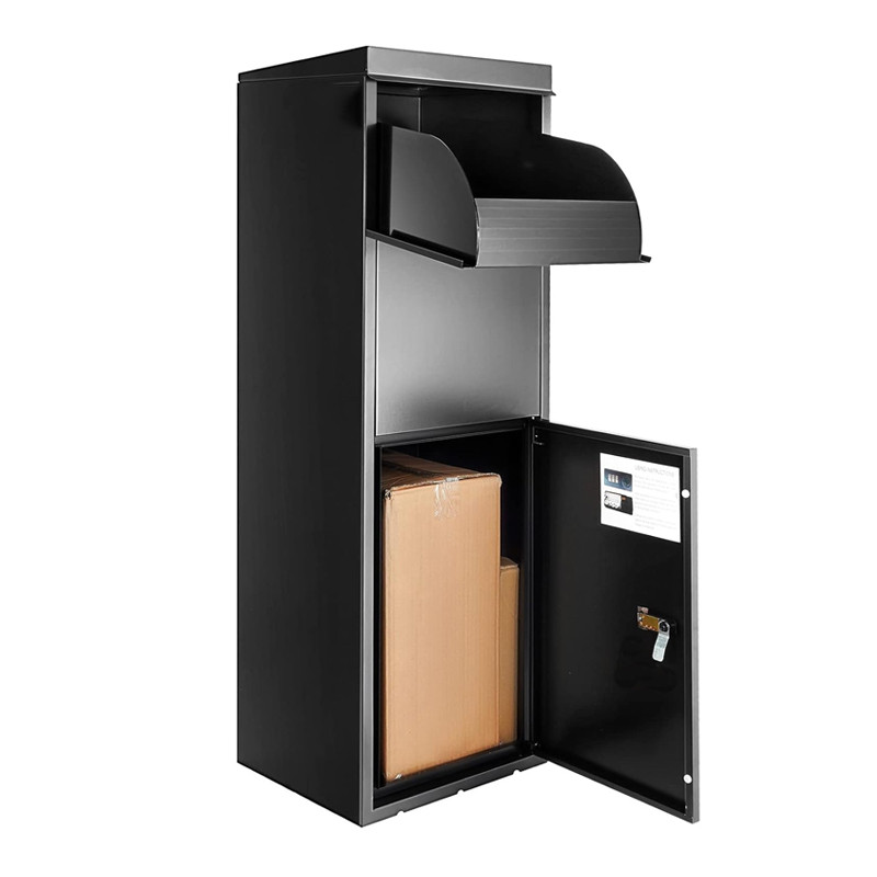 

Customized Parcel Box Letter Boxes Metal Outdoor Smart Modern Secure Large Lockable Drop Mailbox Large Smart Parcel Drop Box