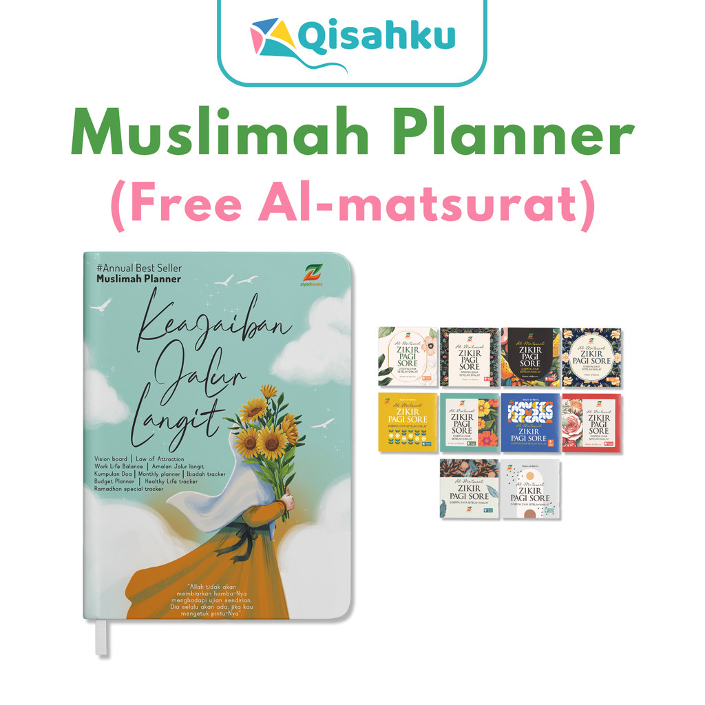 

Buku Jalur Langit Daily Muslimah Planner 2024 2025 Journal Book jurnal Aesthetic