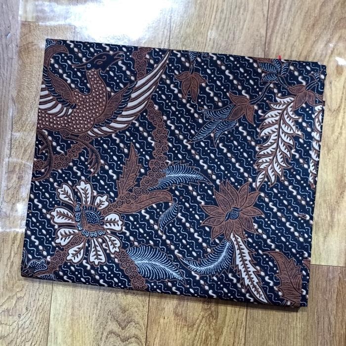 kain batik jarik bahan katun cap motif merak latar iris asli jogja