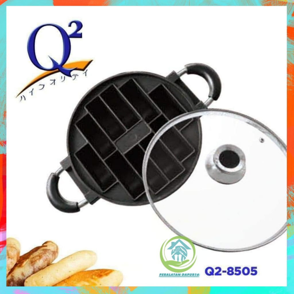 CETAKAN KUE PUKIS 10 LUBANG + TUTUP KACA  / CETAKAN KUE PUKIS Q2 -8505 / CETAKAN KUE MURAH