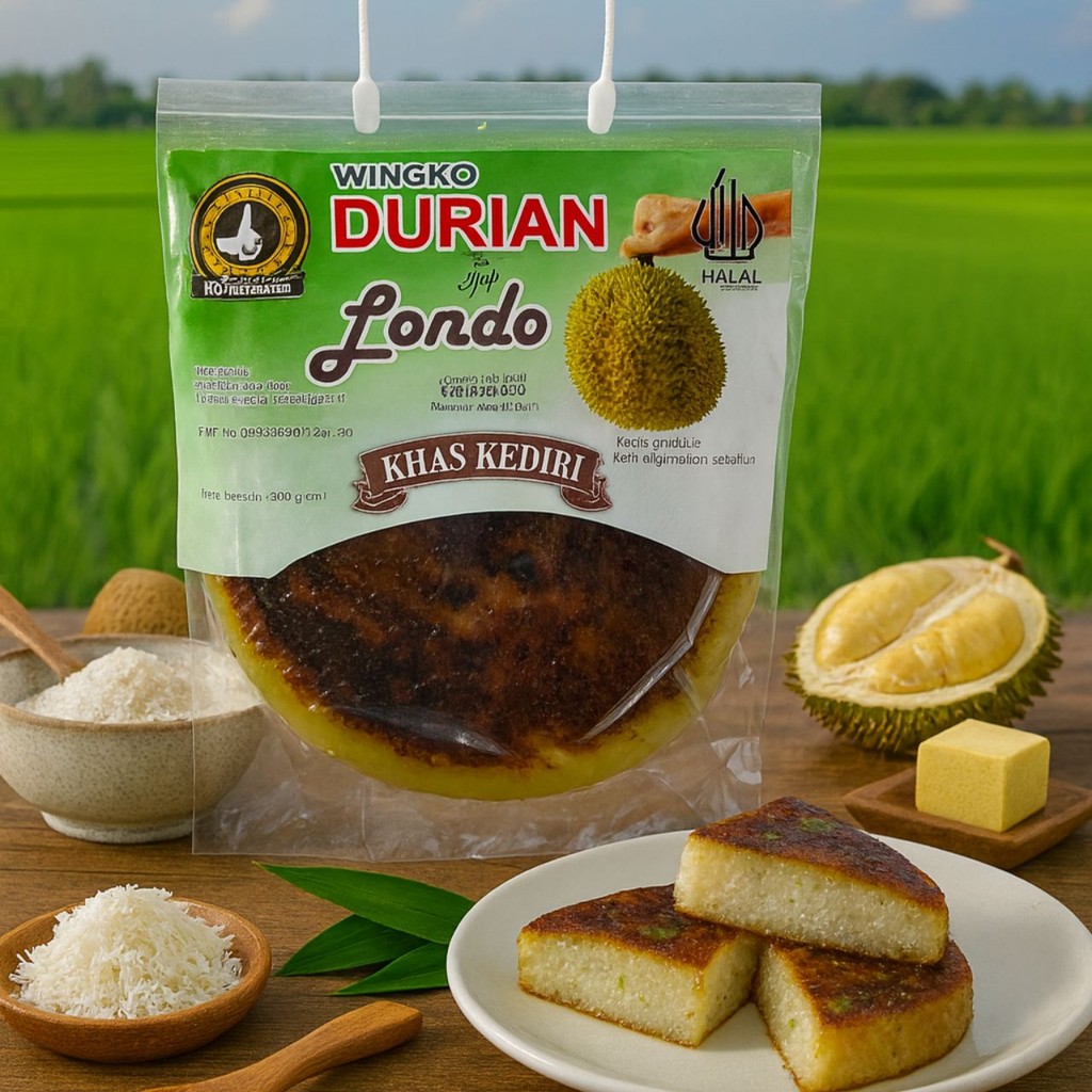 

Wingko Londo Khas Kediri Durian Kue Basah Tradisional