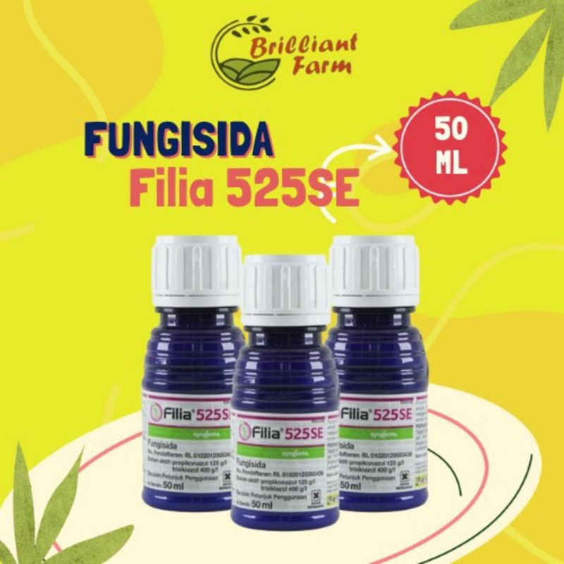 Fungisida FILIA 525SE Syngenta Obat Jamur dan blas padi 50ml _______|JM.ok|