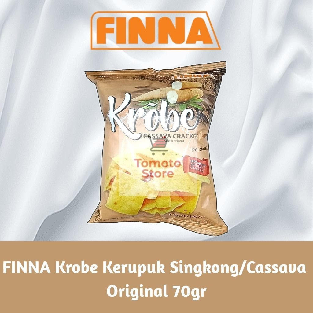 

✨ TOMOTOSTORE ✨ FINNA Cassava Kerupuk Singkong Goreng Rasa Original 70 gr