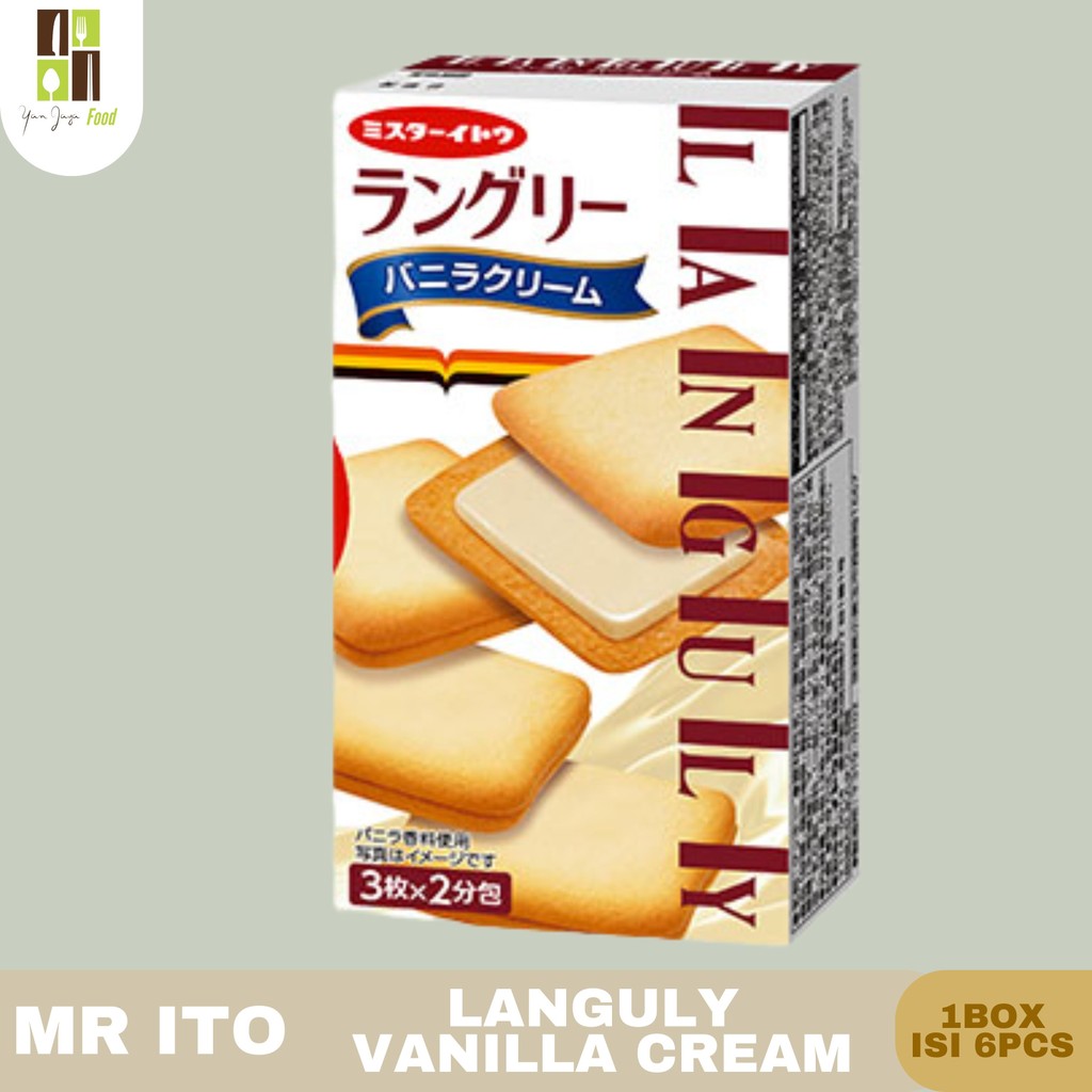 

Mr Ito Languly Kemasan 86g - Isi 6pc / Makoto-Ya Singapore / Cream Cookie Vanilla
