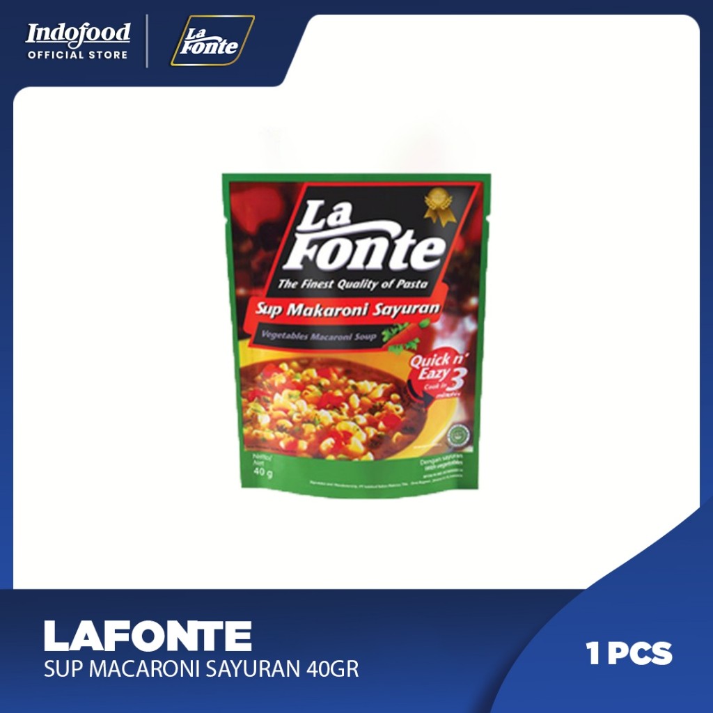 

La Fonte Sup Macaroni Sayuran 40 Gr