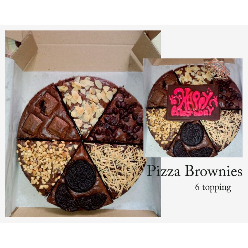 

Pizza Brownies | Brownies Fudgy 20cm
