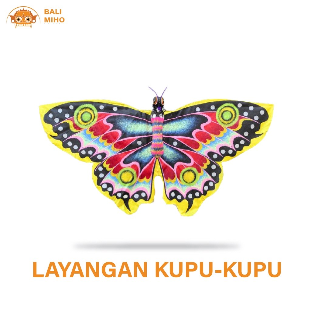 Layangan Kupu Kupu - Layang Layang Kupu Kupu - Layangan Lipat - Layangan Kain - Layangan Unik Bali