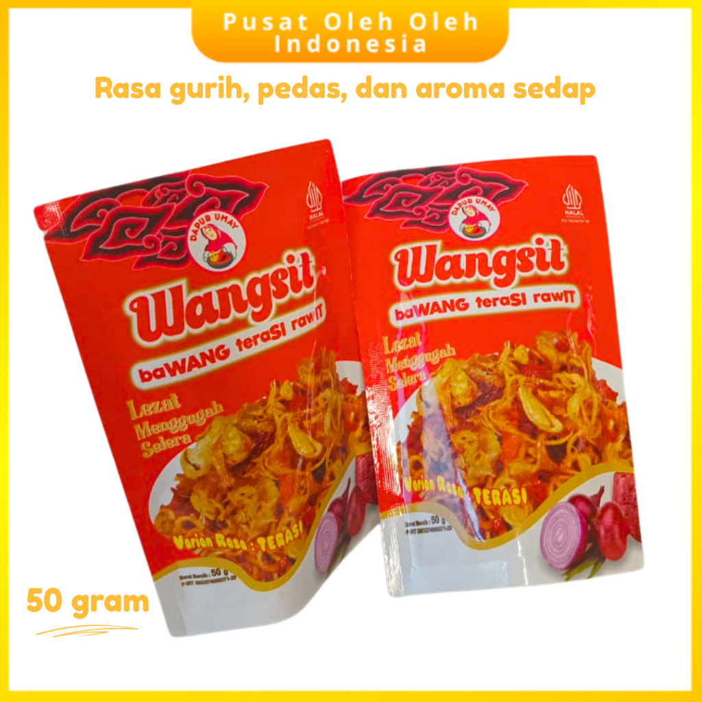 

Bawang goreng wangsit-Baabon merk dapur umay kemasan praktis Khas Cirebon Kuningan